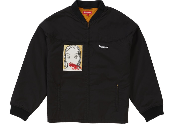 Supreme Mug Shot Crew Jacket Black Fall/Winter 2019