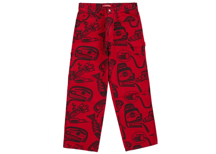 Supreme Painter Pant Red Haida Fall/Winter 2019