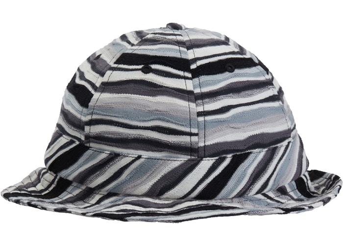 新品 Supreme 19AW Textured Stripe Bell Hat Supreme Textured Stripe Bell Hat Black Fall/Winter 2019