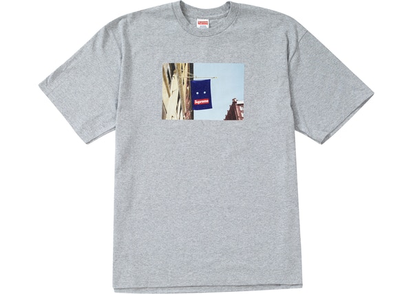 Supreme Banner Tee Heather Grey - StockX News