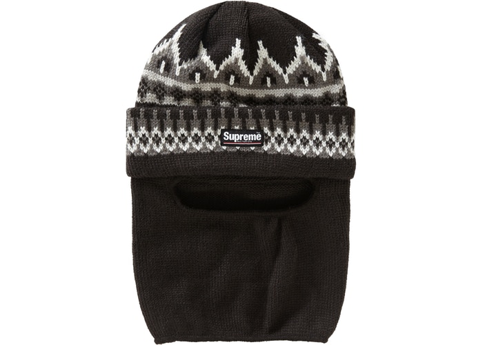 Supreme Facemask Beanie Black Fall/Winter 2019