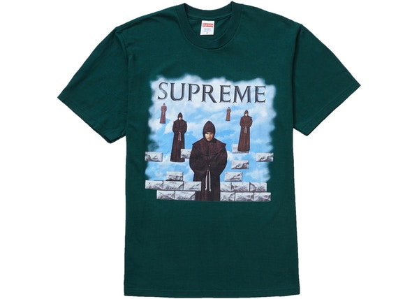 Dark green supreme hot sale shirt