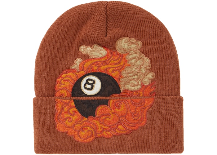 Supreme Martin Wong 8-Ball Beanie Brown Fall/Winter 2019