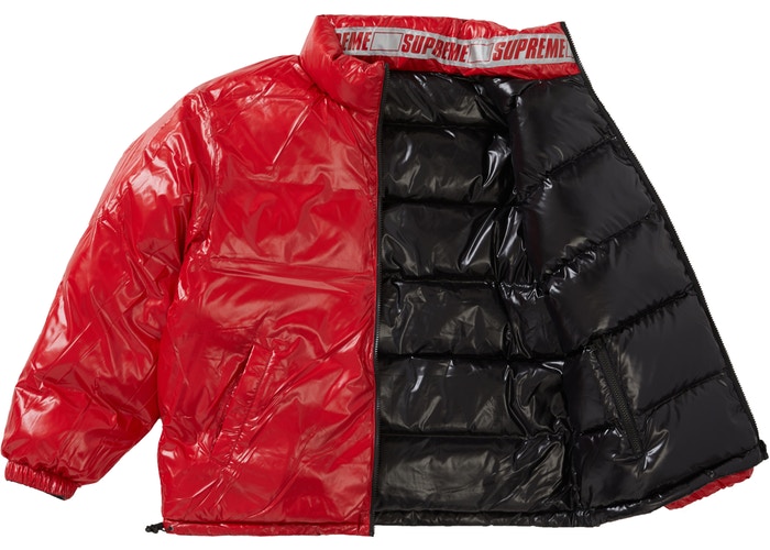 Supreme Shiny Reversible Puffy Jacket Black Spring/Summer 2020