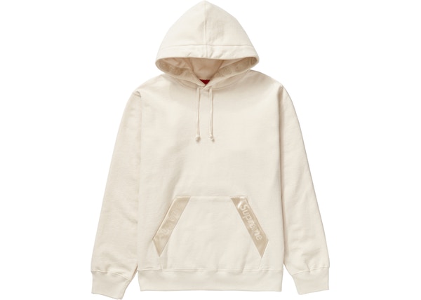 Beige best sale supreme hoodie