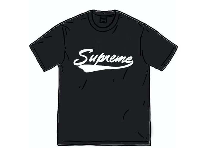 Supreme Intarsia Script S/S Top Black Spring/Summer 2020