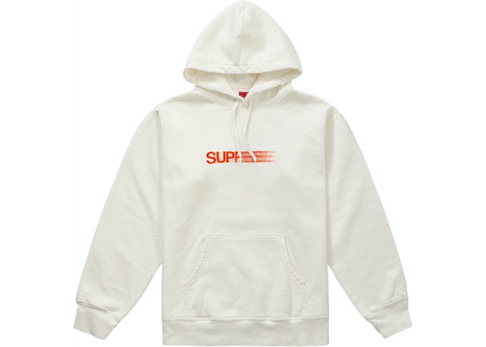 23SS Supreme Motion Logo Hooded Sweatshirt 白 L