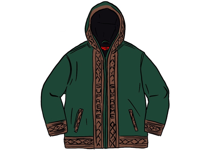 Supreme Woven Hooded Jacket Green Spring/Summer 2020