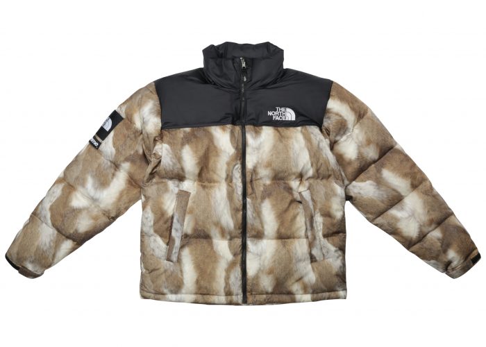 Supreme The North Face Fur Print Nuptse