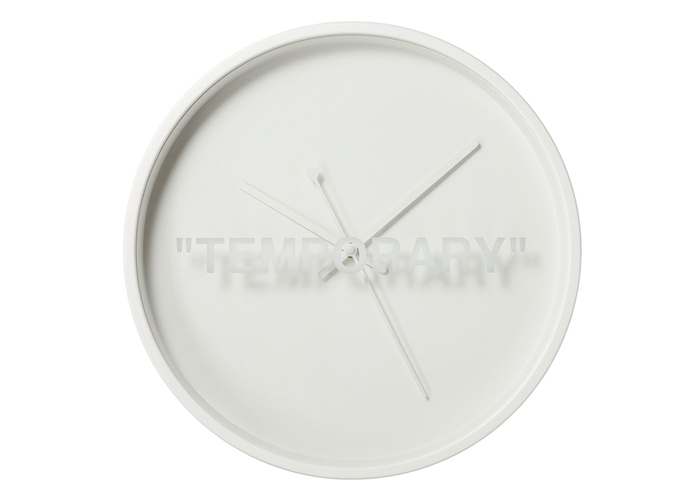 IKEA+X+Virgil+Abloh+MARKERA+Wall+Clock+-+White for sale online
