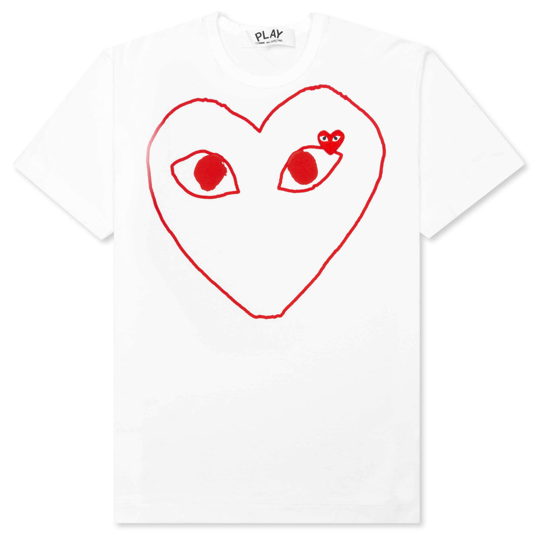 red heart with eyes brand