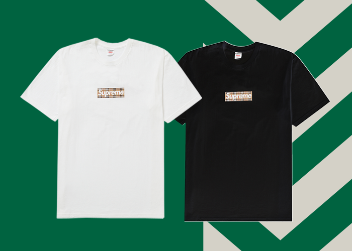 定番人気安い Supreme Burberry Box Logo Tee Blackの通販 by shop