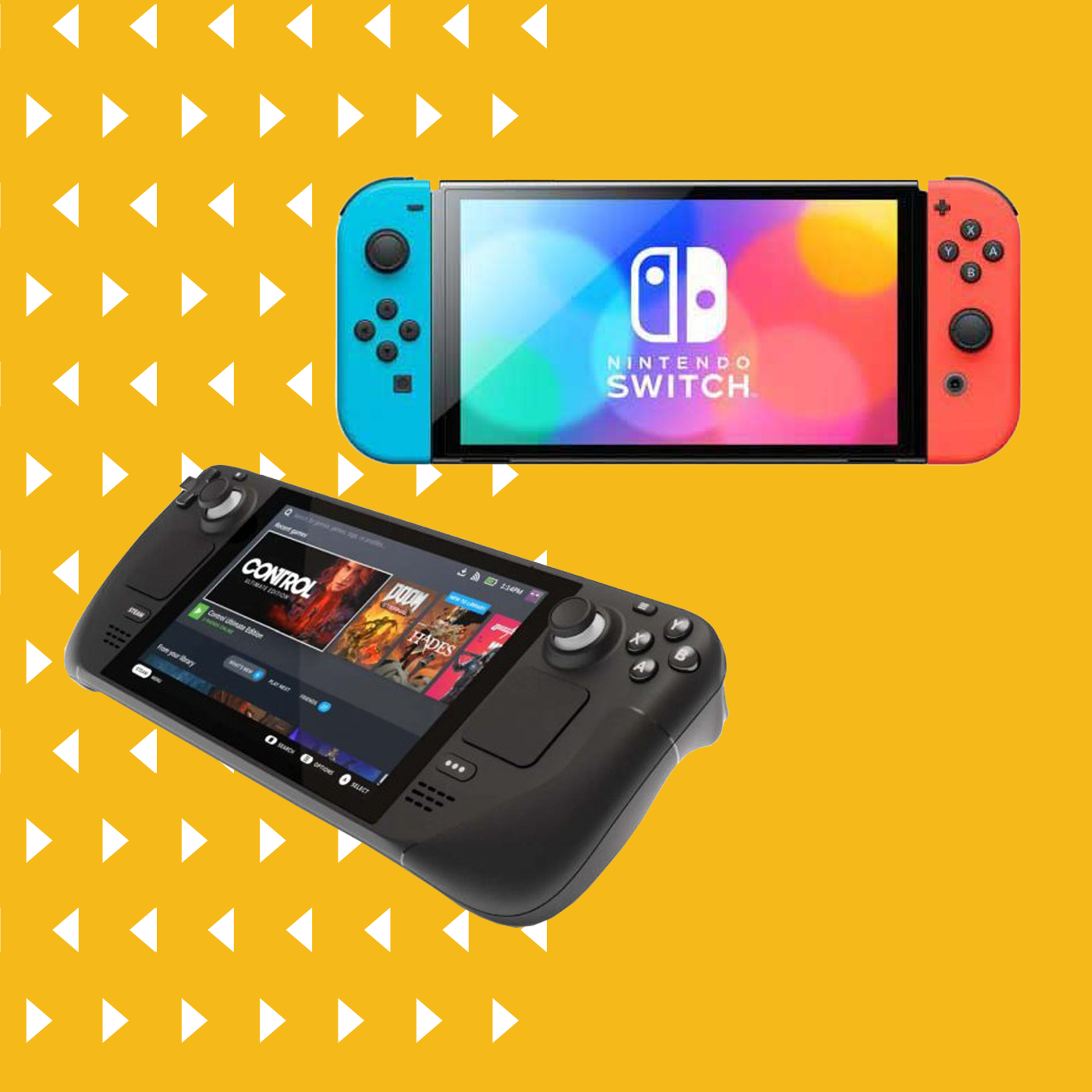 Steam Deck vs Nintendo Switch OLED: two different forms of handheld gaming