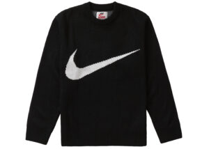 Supreme Nike Swoosh Sweater Black M