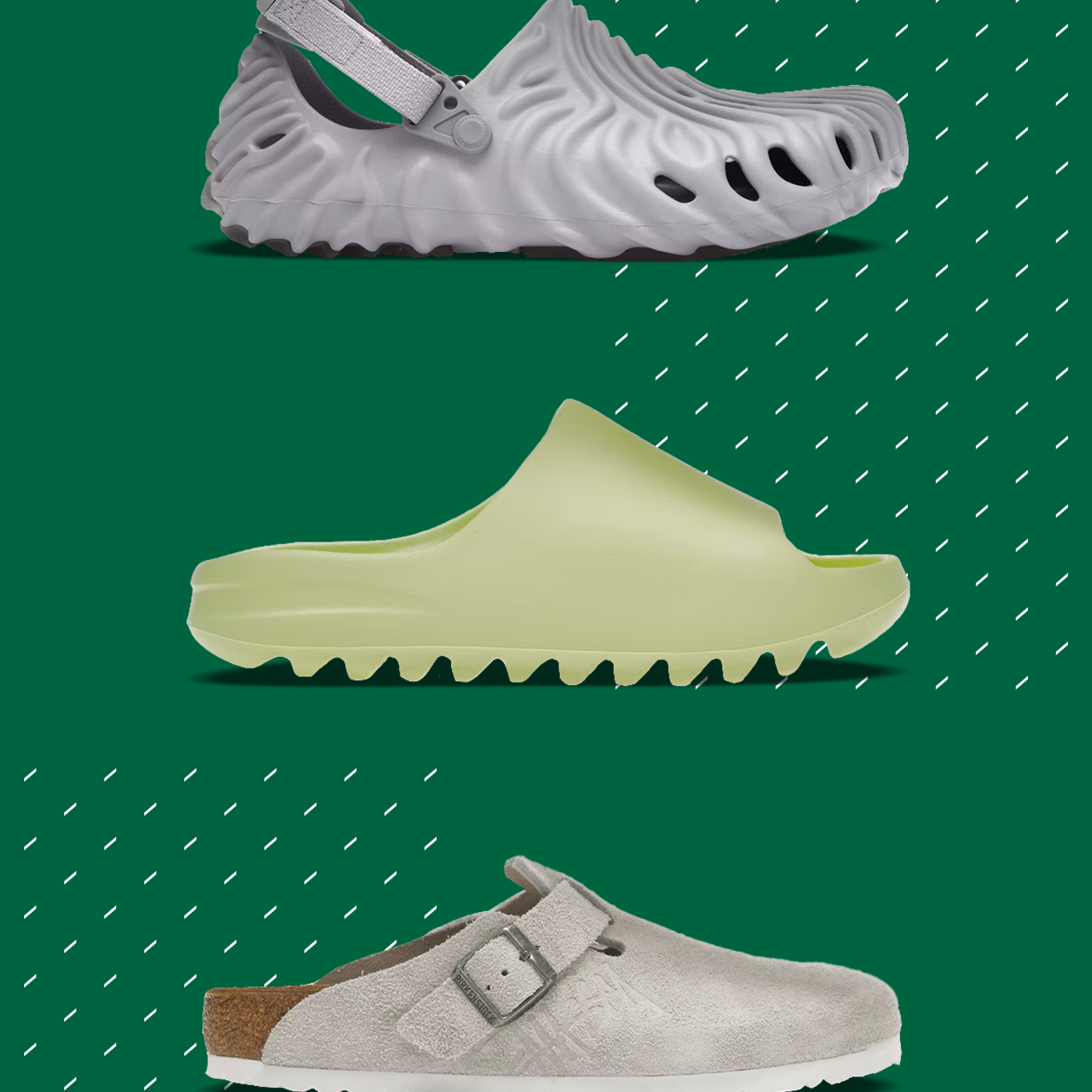 adidas YEEZY Slide Off-White/Green/Brown Restock