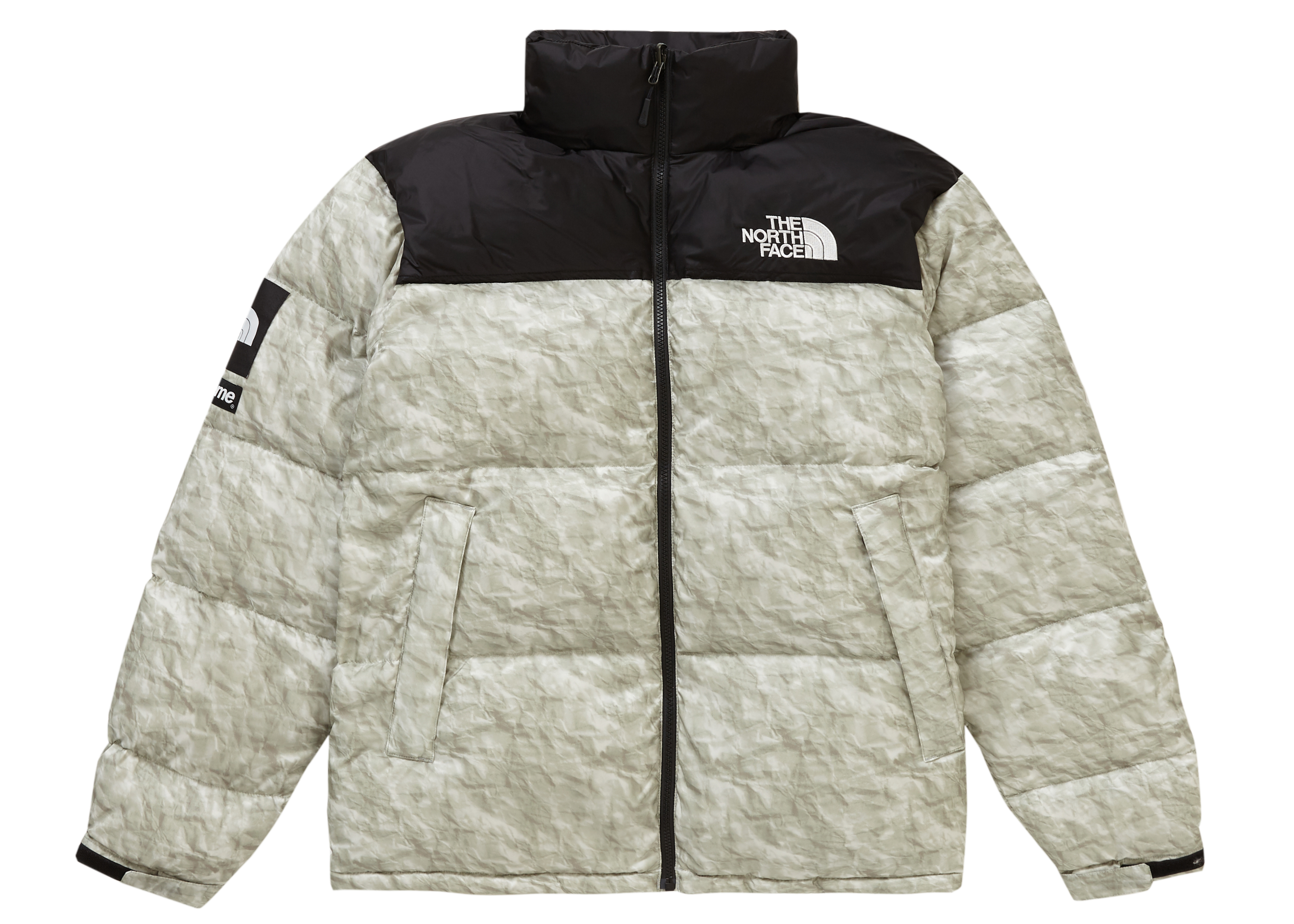 Supreme The North Face Paper Print Nuptse Jacket Paper Print Men's